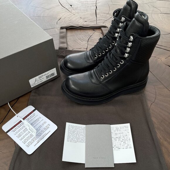 Rick Owens - Bull Leather Cat Creeper Hiking Boot Performa FW20 GRAIL - Picture 1 of 12